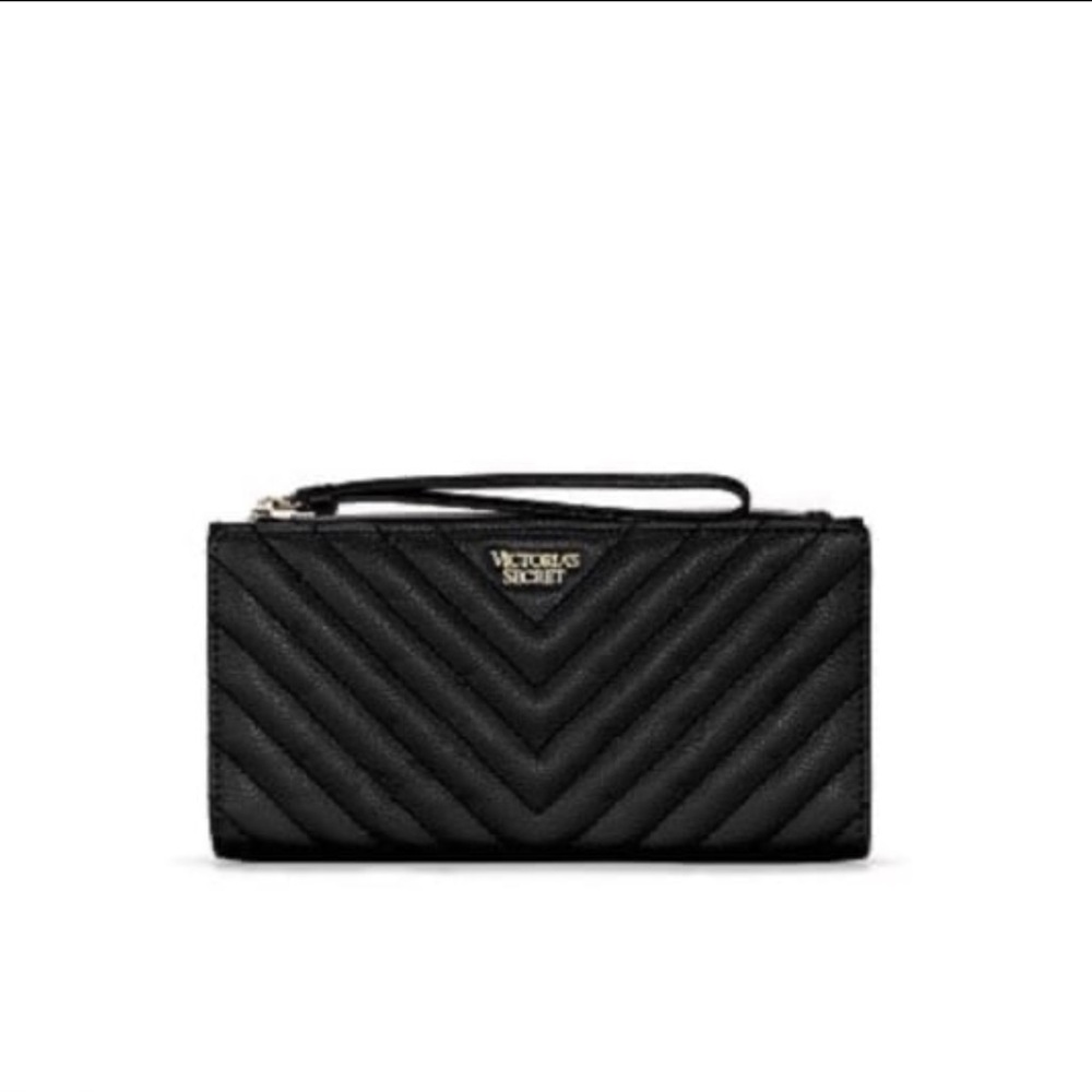 Victoria’s Secret Embellished V-Quilt Slim Wristlet